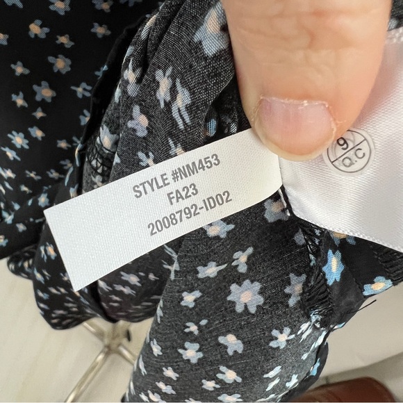 NWT Madewell Seamed Long-Sleeve Mini Dress in Ditsy Floral - Picture 16 of 16